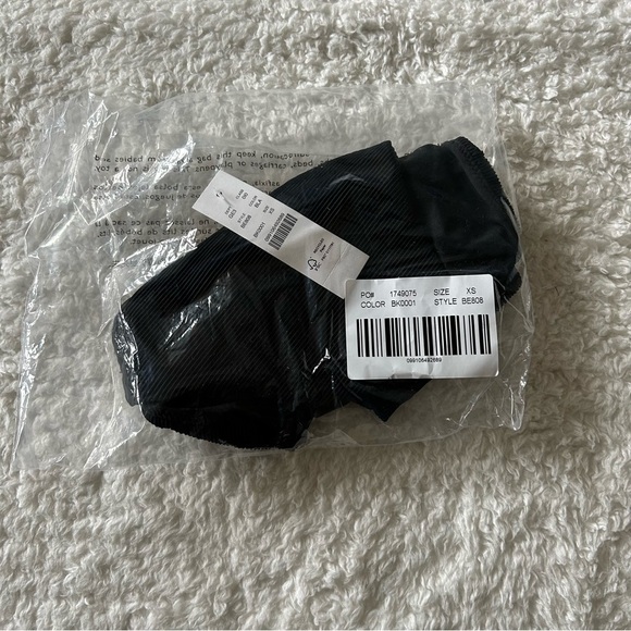 J. Crew Black High Cut Bikini Bottoms Size XS NWT - Picture 3 of 5